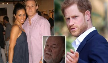 Meghan Markle's dad Thomas takes swipe at Harry & says she should 'never have left her first husband'