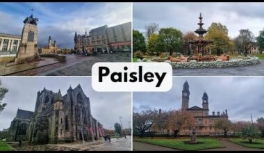 The town of Paisley in Scotland doesn't have the best reputation, so we went to visit. It had surprisingly beautiful buildings, a nice town centre, and a historic abbey - worth a visit!