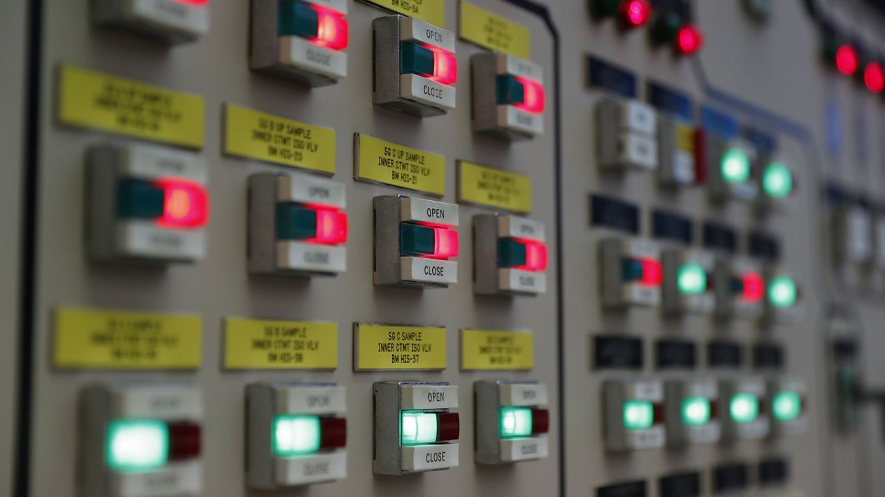A control room simulator used for training is seen at the Callaway Energy Center, Missouri's only nuclear power plant, Thursday, Oct. 19, 2017, in Reform, Mo. (AP Photo/Jeff Roberson)