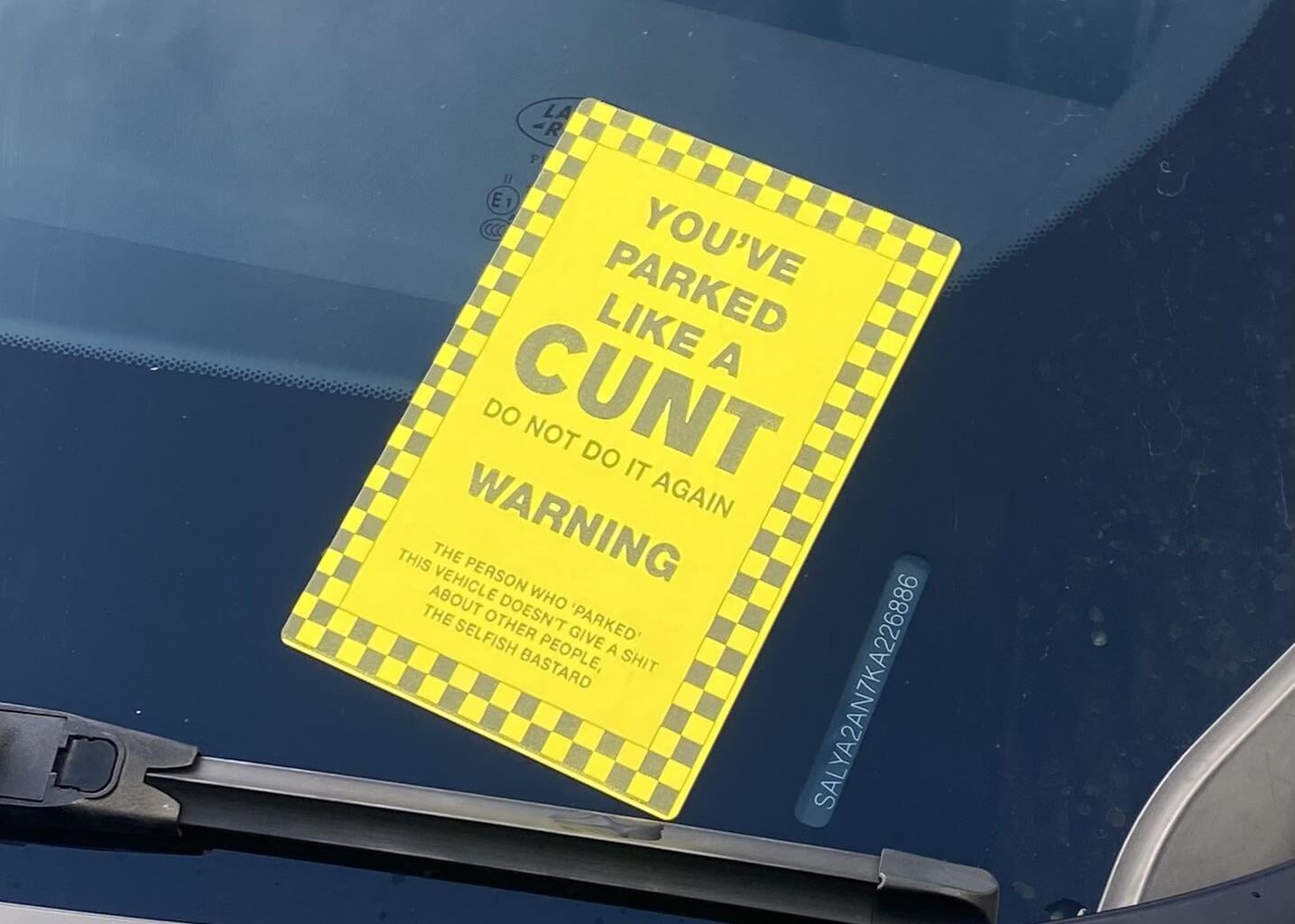 Vigilante traffic warden in Bangor today
