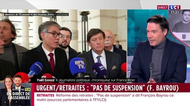"Pas de suspension" ou d'abrogation de la réforme des retraites, a tranché François Bayrou