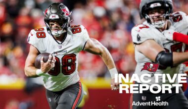 Commanders vs. Buccaneers Inactive Report