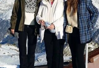 Queen Anne-Marie Enjoys a Ski Holiday in St. Moritz with Her Family
