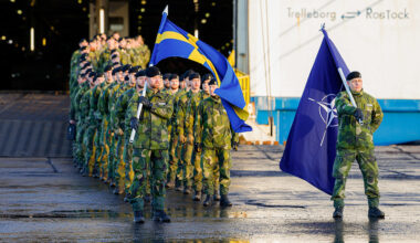 Swedish troops arrive in Latvia, January 18, 2025