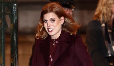 Princess Beatrice’s Wine-Red Look Displayed Her Baby Bump