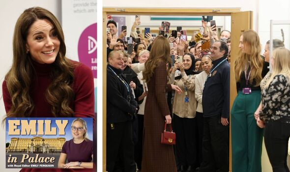 princess kate visiting the hospital