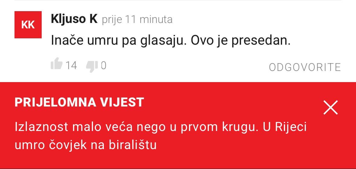 Čovjek umro na biralištu