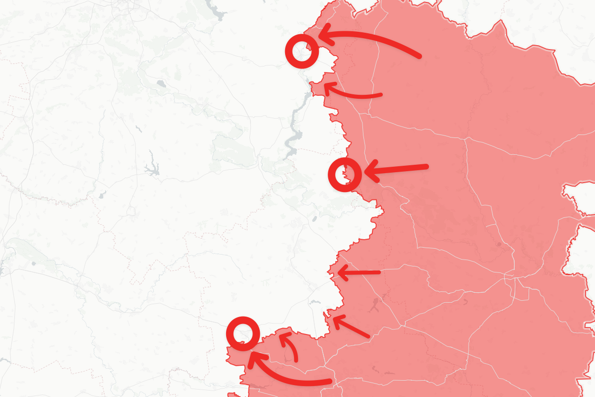 Ukraine War Maps Show Russian Gains in Four Critical Areas