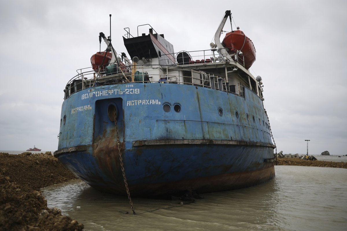 A Russian Oil Tanker Near Krasnodar