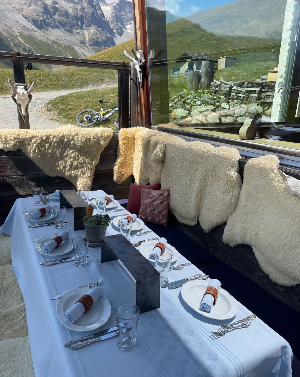 tucked into the mountains, paradiso is a magical spot for a leisurely lunch