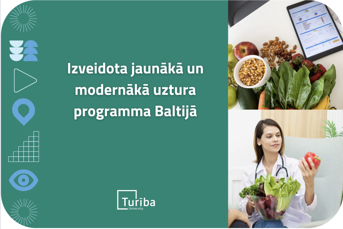 Izveidota jaunākā un modernākā uztura programma Baltijā - Jaunumi