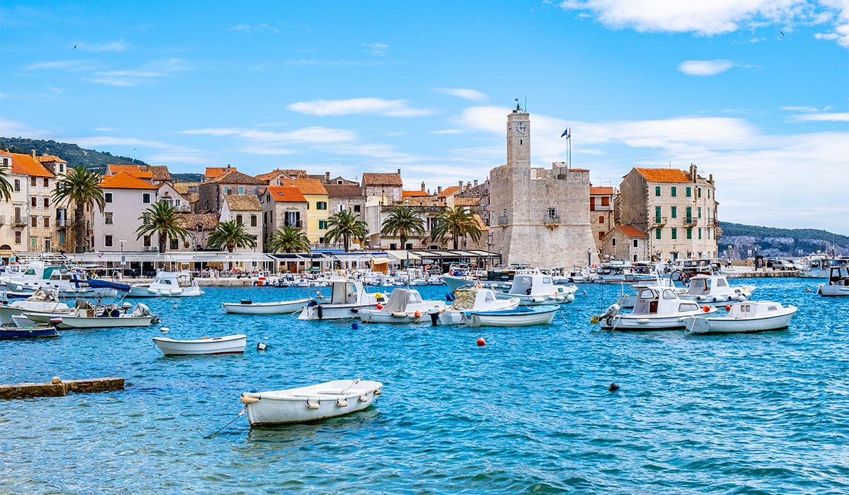 Seafront view at coastal town Komiza on Island Vis, summer travel resort in Croatia. Pic: Shutterstock