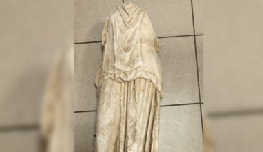 Ancient 2000-year-old marble statue found in rubbish bag as police launch probe into bizarre discovery