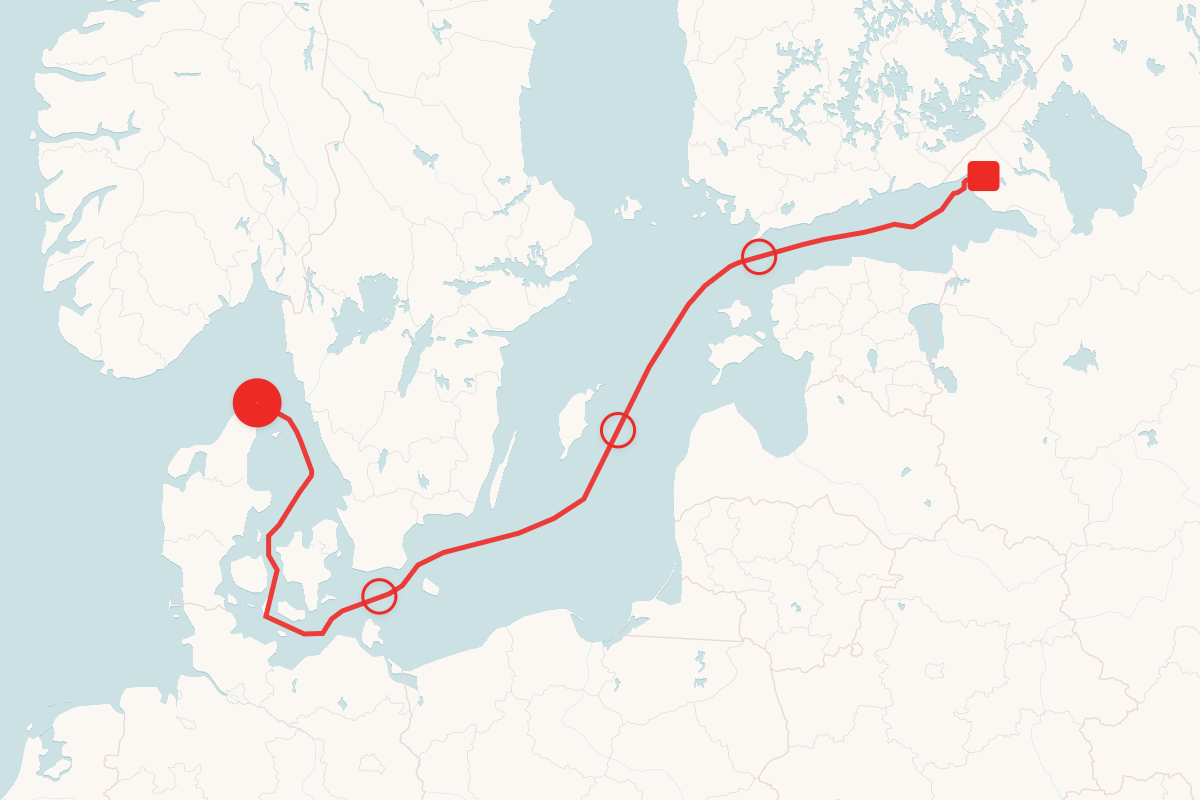 Tanker Jazz Stuck In Baltic Sea