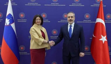 Turkish and Slovenian foreign ministers hold talks in Ankara
