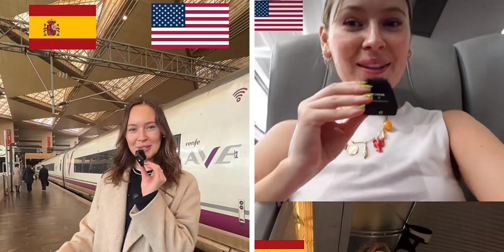 Una estadounidense que vive en España, muy clara con cómo es viajar en tren por nuestro país: «Nosotros no tenemos...»