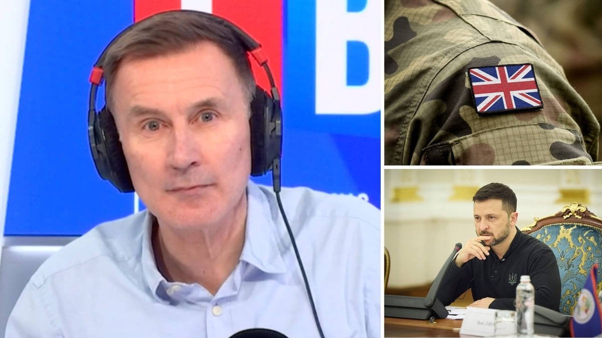 Jeremy Hunt backs UK troops on Ukraine border, labelling it the 'only way' to secure ‘sustainable peace’