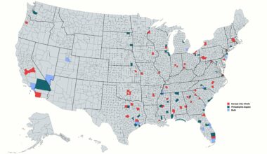 [OC] The birthplace of every player on the Super Bowl LIX rosters by county