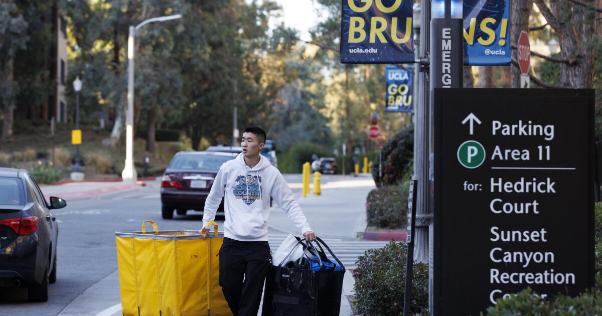 Students flee UCLA campus next to Palisades fire evacuation zone