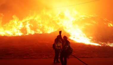 L.A. fire updates: Hughes fire rages on as red flag warning continue
