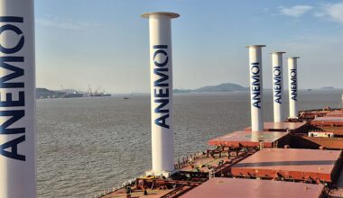 'It demonstrates the significant impact wind energy has on even the largest vessels."