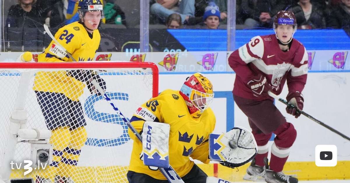 U20 PČ hokejā 2025. 1/4 fināls. LATVIJA – ZVIEDRIJA
