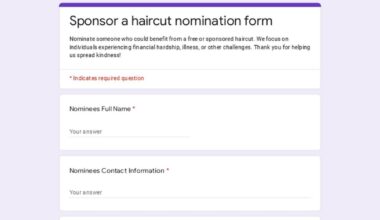 Update on sponsored haircuts