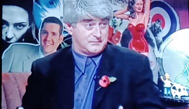 Ach sure, it's himself wearing a poppy.
