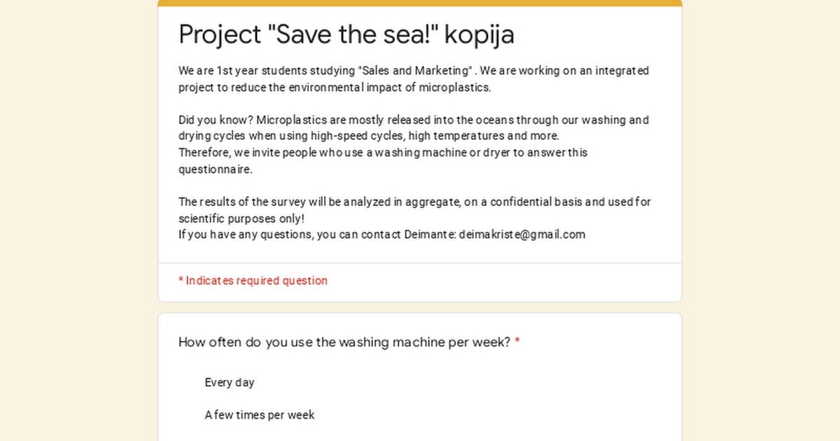 Help a student with a survey?