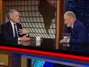 Mark Carney on the 'Daily Show' with host Jon Stewart. 