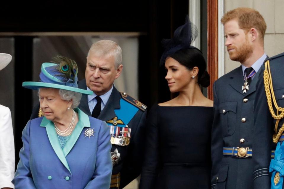 Both Andrew and Harry are no longer working members of the royal family. AP