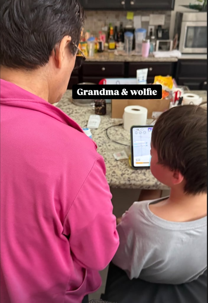Dara shared a sweet photo of Wolfie and his grandmother