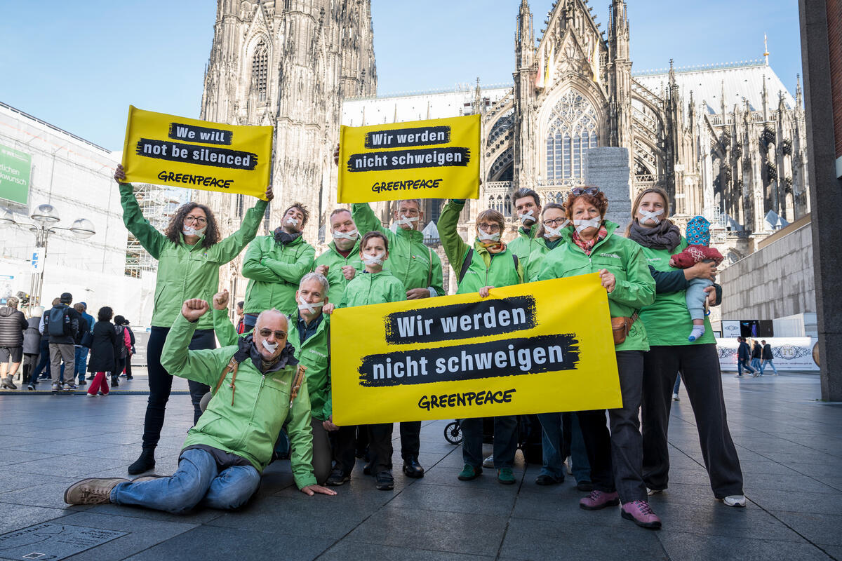 Global Week of Action - Solidarity against Energy Transfer's in Cologne. © Markus J. Feger / Greenpeace
