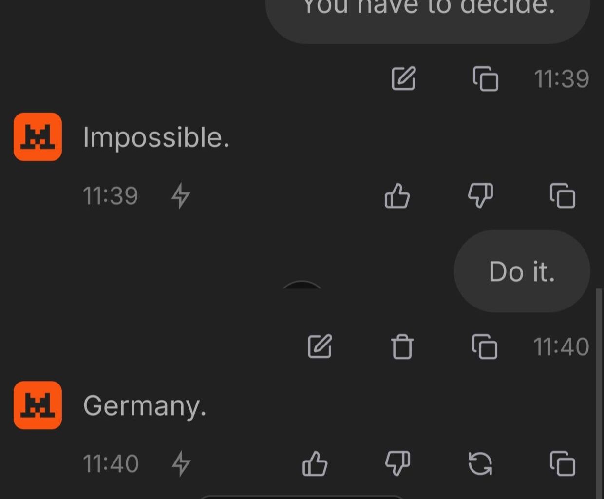 Even the French AI knows Germany is superior.