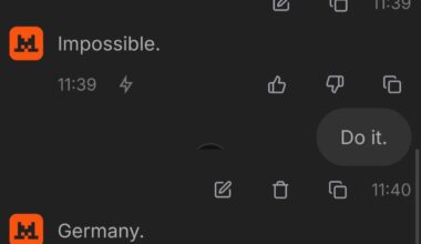 Even the French AI knows Germany is superior.