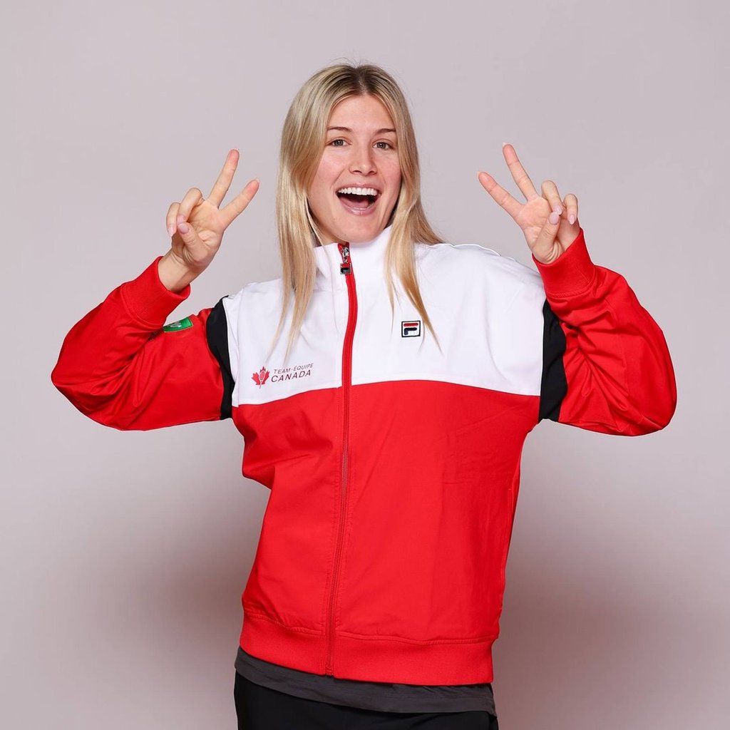 Eugenie Bouchard celebrated Canada Day in July with a photo of her wearing her Team Canada outfit. Photo: @geniebouchard/Instagram Eugenie Bouchard celebrated Canada Day in July with a photo of her wearing her Team Canada outfit. Photo: @geniebouchard/Instagram