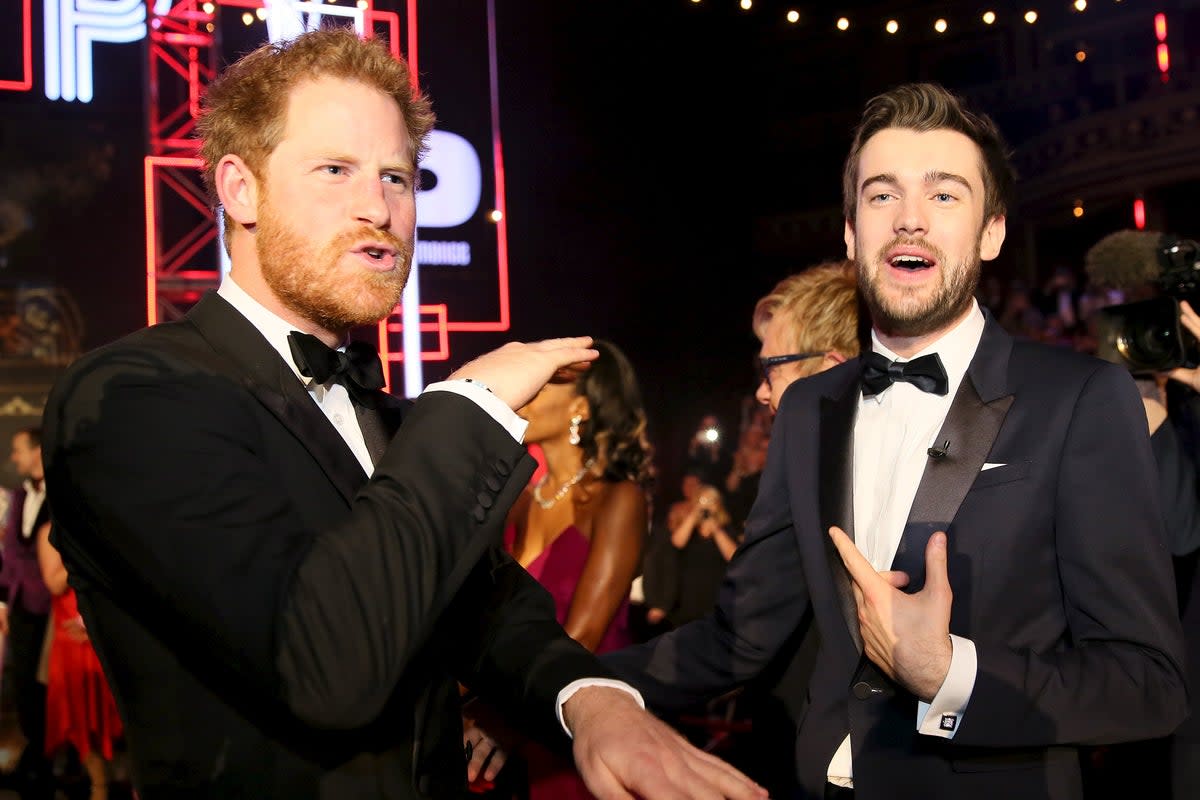 Prince Harry and Jack Whitehall at the Royal Variety Performance in 2015 (Getty Images)