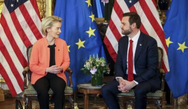 "Europa ist uns wichtig": Vance-Treffen mit von der Leyen inmitten zunehmender Spannungen