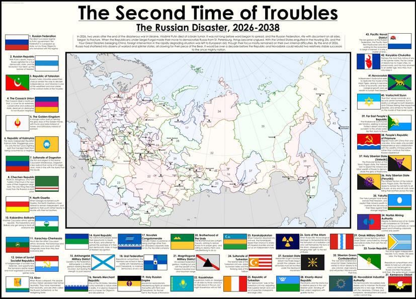 Break up state of Russia looks like: