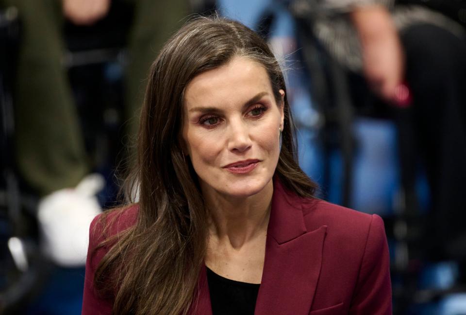 Queen Letizia, Bleis Madrid, Massimo Dutti, National Hospital of Paraplegics, Toledo, Spain
