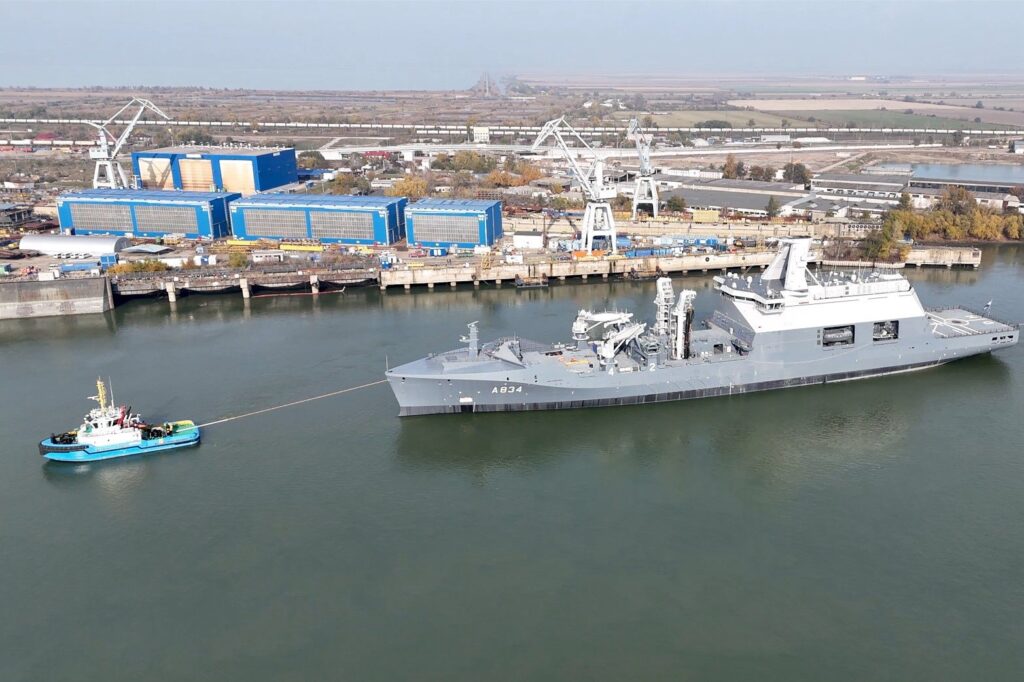 Dutch Navy's future Combat Support Ship starts sea trials