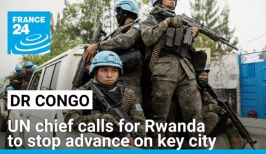 UN chief urges Rwanda to pull out of DR Congo as M23 rebels enter outskirts of key city