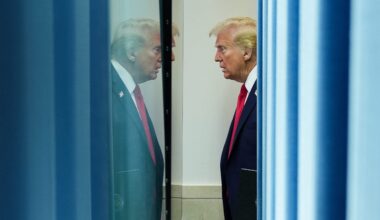 Trump mixes sympathy and politics in his role as consoler-in-chief