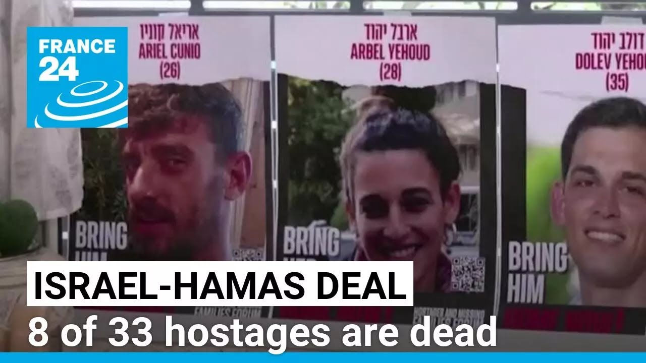 Israel: 8 of 33 hostages to be freed in first phase are dead • FRANCE 24 English