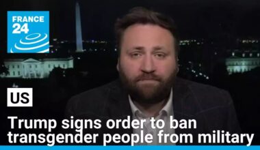 Donald Trump signs order to ban transgender people from US military • FRANCE 24 English