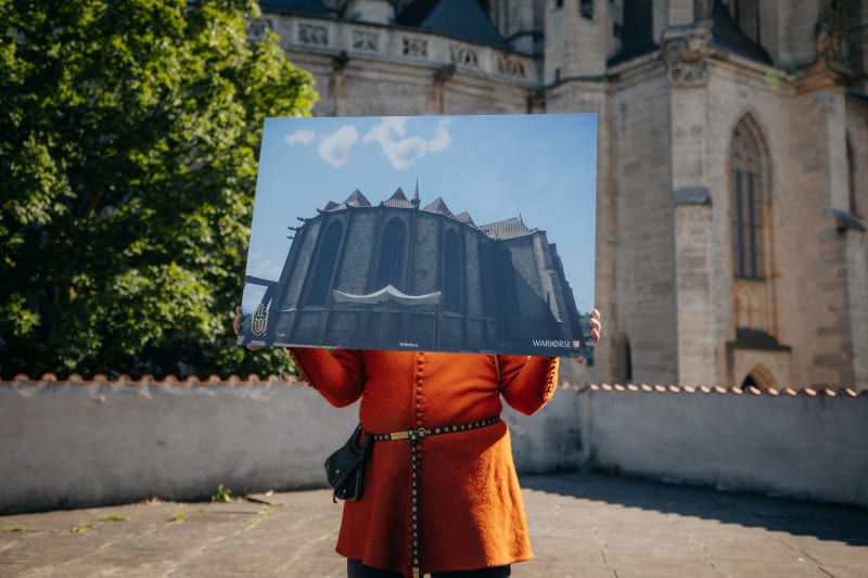 Chrám sv. Barbory ve videohře Kingdom Come: Deliverance II