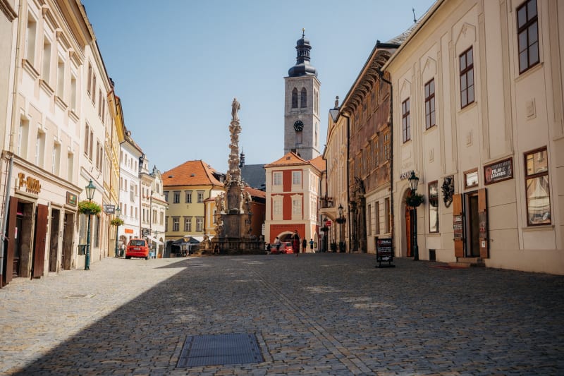 Mariánský morový sloup v Šultysově ulici v Kutné Hoře