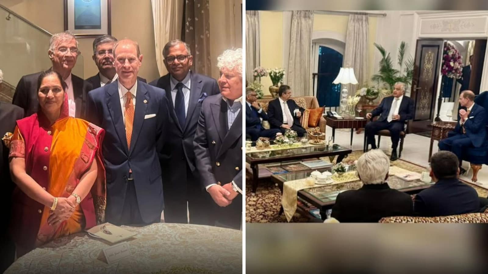 Indian billionaire dines with British royal family member in Mumbai, shares inside pics | Trending