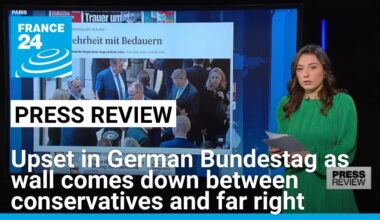 Upset in German Bundestag as wall comes down between conservatives and far right • FRANCE 24