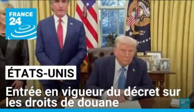États-Unis : entrée en vigueur du décret sur les droits de douane • FRANCE 24
